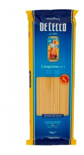 Fideos De Cecco Linguine N° 7 1000 Gr. Origen Italia