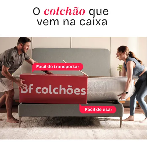 Colchão Casal Duo Ortopédico D33 à Vácuo 138x188x17cm BF Colchões Colchão Casal Duo Ortopédico D33 à Vácuo 138x188x17cm BF Colchões