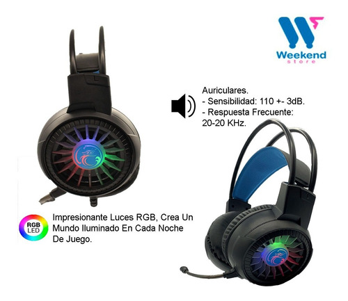 Imagen 3 de 5 de Audifono Usb Pc Notebook Con Microfono Teletrabajo
