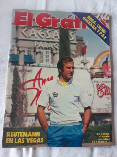 Revista El Grafico Nº 3236 Año 1981 Reutemann - Boca - River