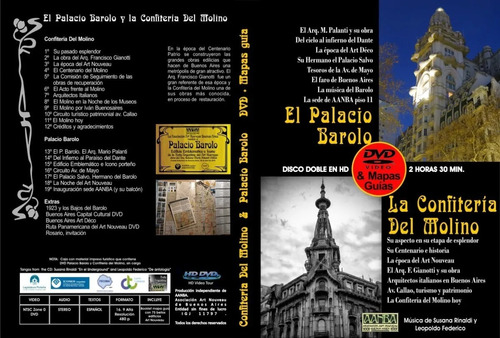 Confitería Del Molino & Palacio Barolo Dvd+mapas-guía Aanba