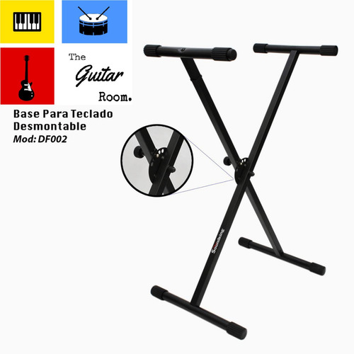 Imagen 2 de 5 de Funda Y Base Teclado 5 Octavas 61 Teclas Yamaha Casio Meses