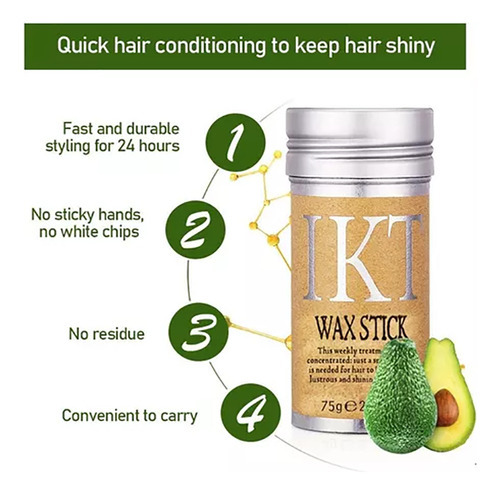 Wax Bar For Hairstyles With Strong Finish And Fixation, P