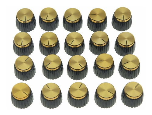 Kaish 20pcs Amplificador Guitarra Push Ajuste Boton Tapa