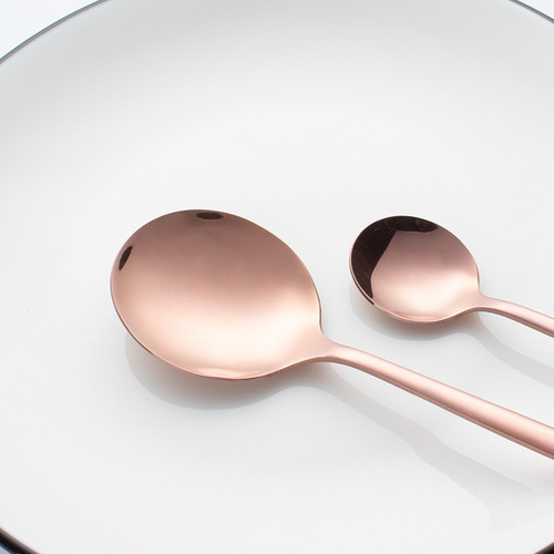 Juego De Cubiertos De Acero Inoxidable Mate 24 Set