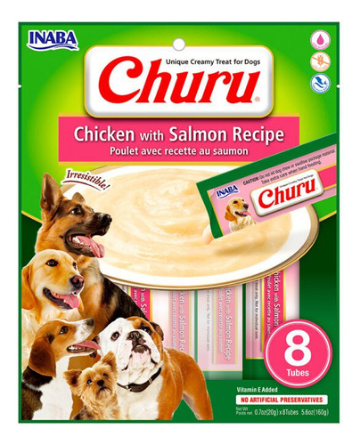 Churu Para Perro Pollo Con Salmón - 8 Und