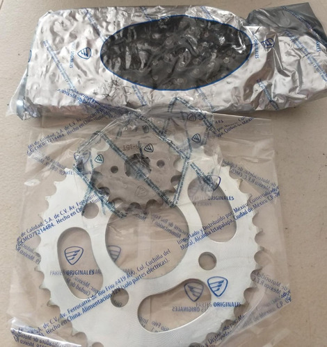 Kit Arrastre Sprocket Cadena Piñon Italika Ft150 Gts Gt Y G