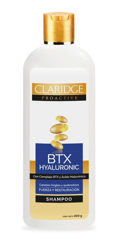 Shampoo Claridge Proactive Btx Hyaluronic X 400ml