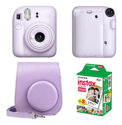 Cámara Instantánea Fujifilm Instax Mini 12 Estuche Cartucho