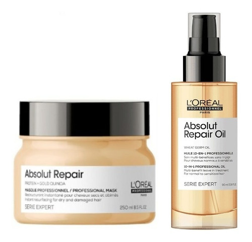 Mascarilla Absolut Repair 250ml + Serum 90ml Loreal 