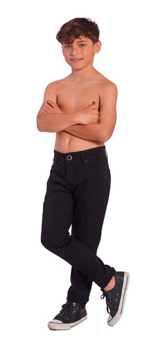 Imagen 4 de 7 de Pantalon Jean Volcom Skinny 2x4 Negro Niño