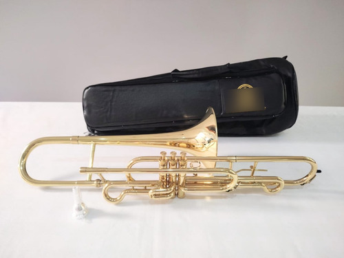 Trombone Curto Hs Musical S761 C/gatilho - Novo