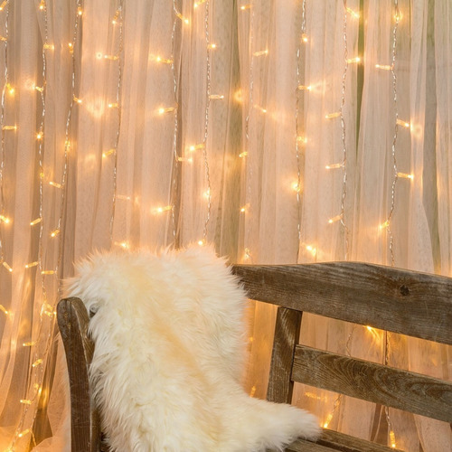 Imagem 5 de 8 de Cortina Led 500 Leds 4m X 2,2m Decoração Festas E Natal