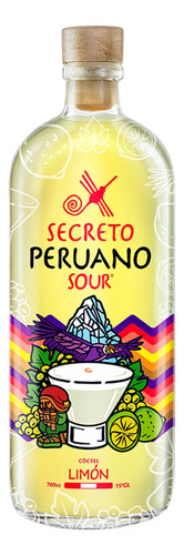 6x Pisco Secreto Peruano Sour Limón 1 Litro