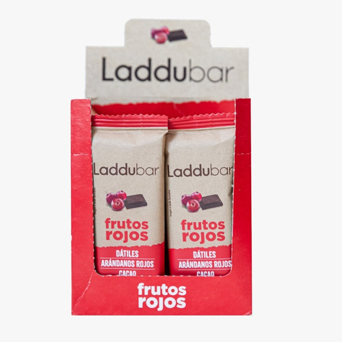 Barra Frutosrojos De Dátiles Arándanos Cacao Laddubar 30g12u