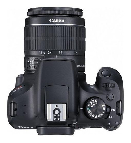 Canon EOS Rebel T6 18-55mm III Kit DSLR cor preto
