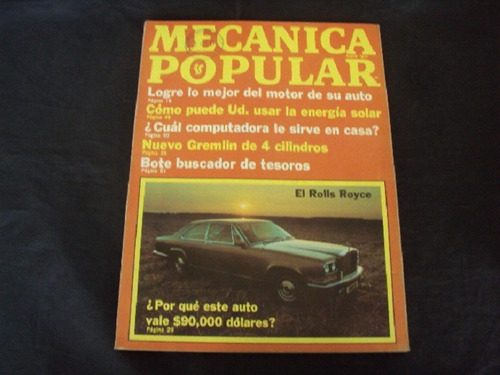 Revista Mecanica Popular (mayo '77) Rolls Royce