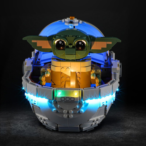 Luz Led Para Lego 75403 Grogu Con Set De Cochecito Flotante