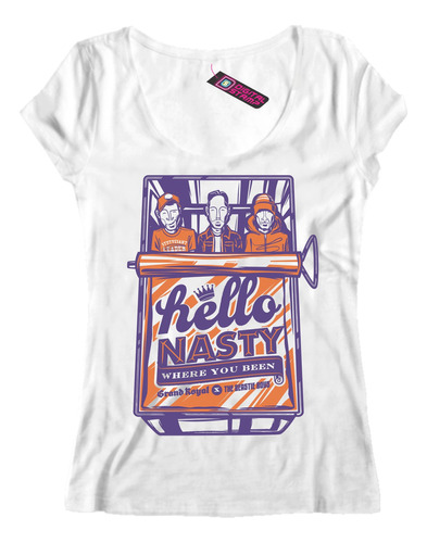 Remera Mujer Beastie Boys Hello Nasty Rp45 Dtg Premium