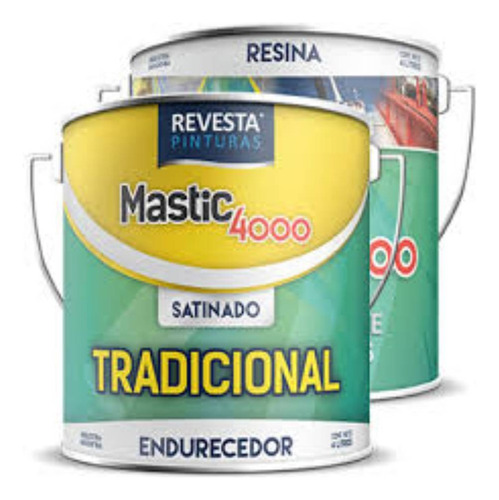 Mastic 4000 Revesta Pintura Epoxi Autoimprimante Náutica 1l