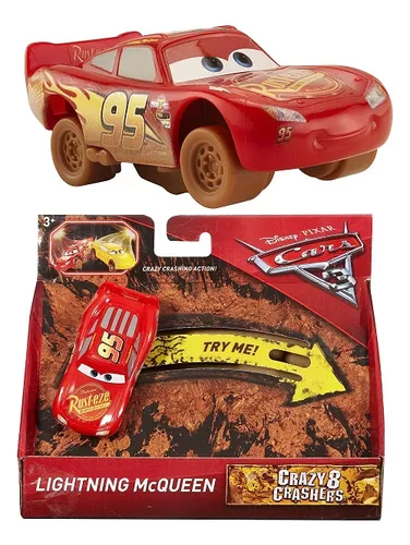 Disney Pixar Cars 3 Crazy Crash and Smash Lightning McQuee RC Car