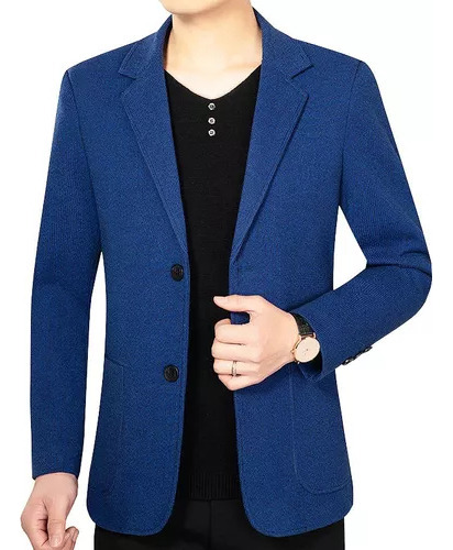 Chaqueta Tipo Blazer Formal De Corte Ajustado Para Hombre Co