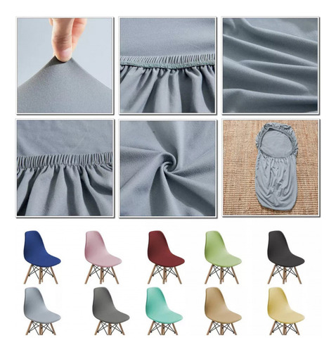Funda De Silla De 4 Piezas, Fundas Elásticas For Sillas Eam