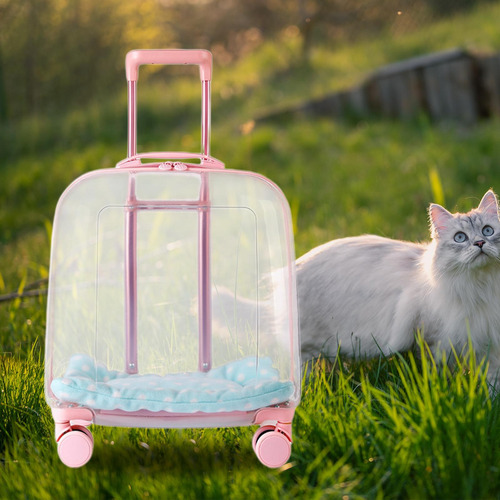 Carrinho De Transporte Leve Para Gatos Caixa De Transporte