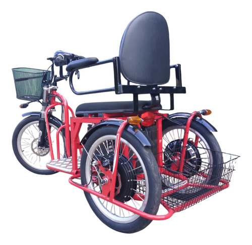 Triciclo Elétrico Modelo Advanced 1000 Watts 48 Volts 30ah