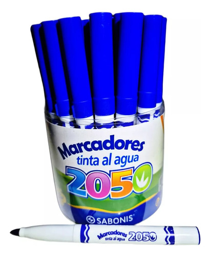 Marcadores Tinta Al Agua Sabonis M-2050 36 Pcs