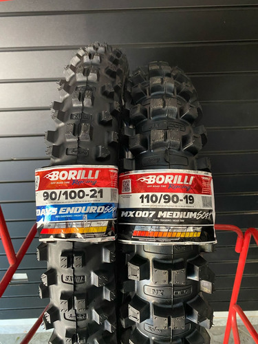 Par Pneu Motocross 90/100-21 Enduro Soft + 110/90-19 Mx 007