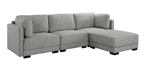 Sala Amora Haspe Gris Izquierdo 3pzs Sillon Sala Sofa