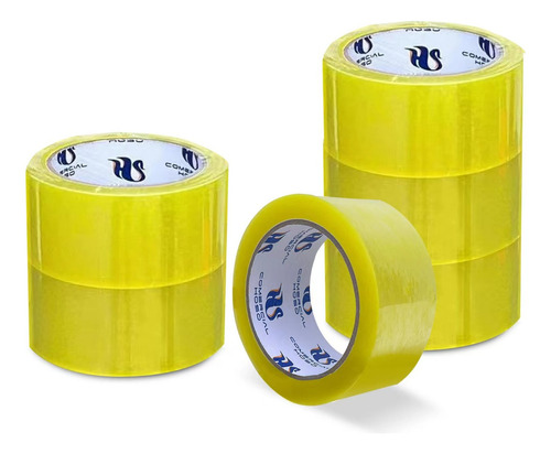 Hoso pack 12 cintas embalajes rollo 45mic 100m x  48 mm color transparente