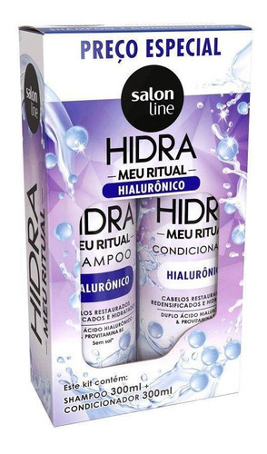 Kit Salon Line Hidra Meu Ritual Hialuronico Sh+cond 300ml Cd