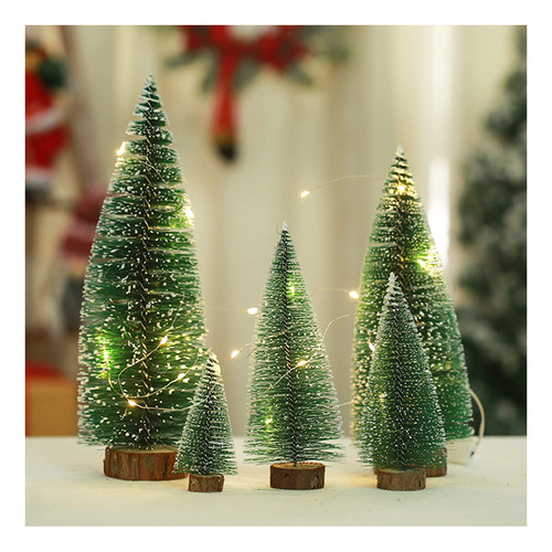 24 Tabletop Mini Árbol De Navidad, Mesa Pequeño Árbol De Nav