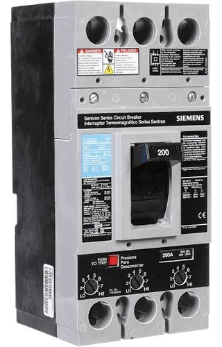 Interruptor Siemens De 200 Ampers Nuevo Fxd63b200 Oferta