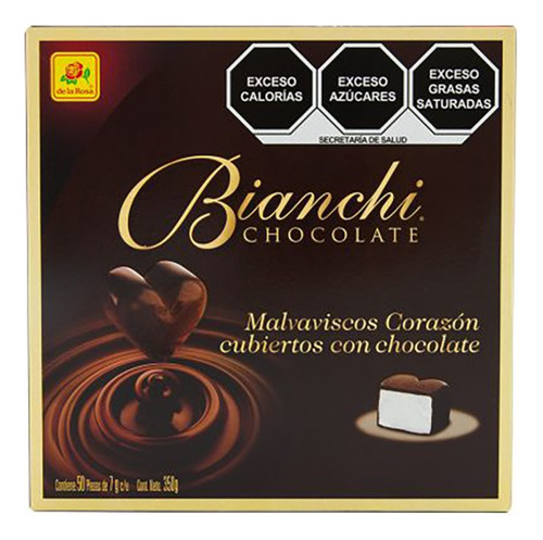 Malvavisco Corazon Chocolate 50 Pz. 14 Febrero San Valentin
