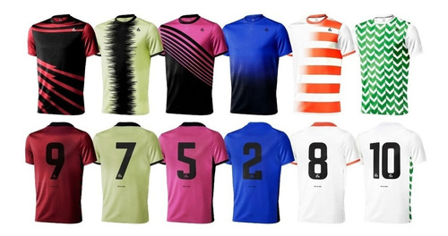 Imagen 4 de 4 de 20 Camisetas De Futbol Numeradas Sublimada Goldeoro Junior