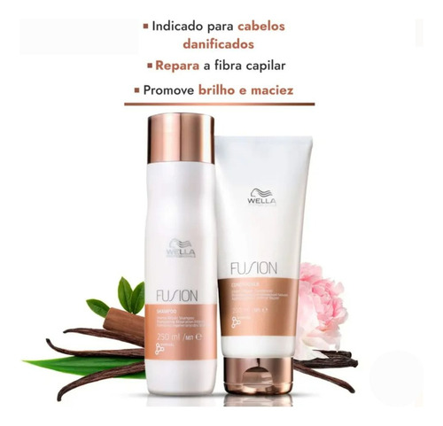 Wella Fusion Sh 250ml + Cond 200ml + Reconstrutor 70ml