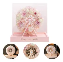 Comprar Caja De Regalo De Flor De Rosa Eterna, Con Altavoz Bluetooth 5.0, Flores Artificiales, Regalo De Rueda De La Fortuna, Regalo Romántico Para Novia, Pareja, Esposa,cumpleaños, Aniversario, Día De San Va