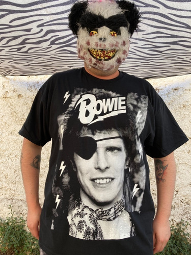 Polera De David Bowie Estampado Serigrafía