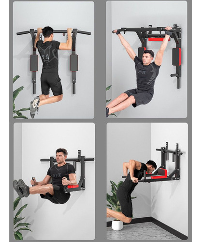Barra Dominadas Ejercicios Multifuncional Pared Gym 8 En 1