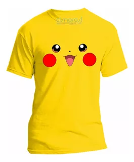 Playera Pikachu Pokemon Caras Todas Las Tallas