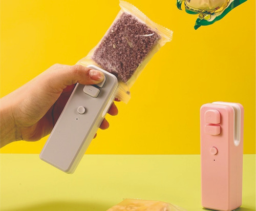 Selladora De Bolsas Plásticas Mini Portatil Pila Recargable