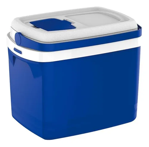 Caixa Térmica Soprano Cooler 32L Azul Com Alça Até 50 Latinhas Cerveja Menor preço em Caixa Térmica Soprano Cooler 32L Azul Com Alça Até 50 Latinhas Cerveja