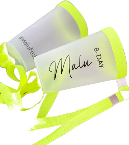 Copo Personalizado Eco C/ Cordinha Festa 500ml Kit Com 25un
