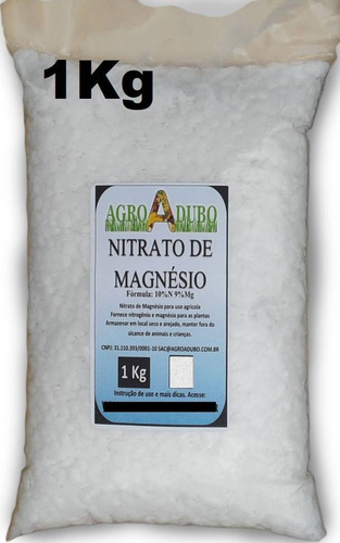 Fertilizante Nitrato De Magnésio 1kg Adubo Ferti Hidroponia