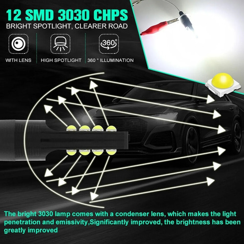 Luces Antiniebla Del Coche Led 80w Par De Bombillas H3