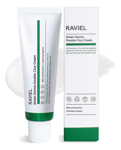 Raviel Green Derma Double Cica Crema Para Todo Tipo De Piel,