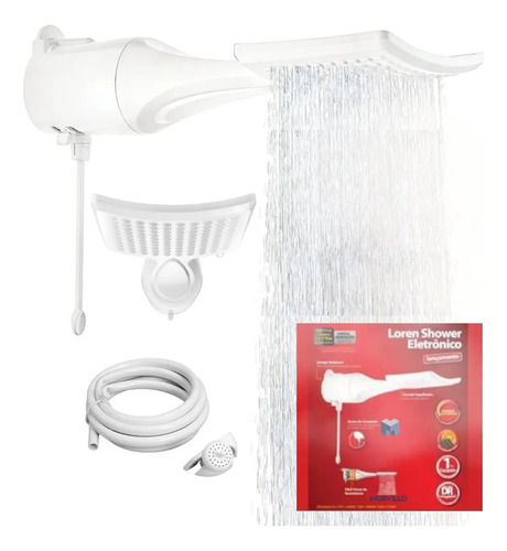 Ducha Lorenzetti Loren Shower Ultra Multitemperaturas 220V 7500W Branca